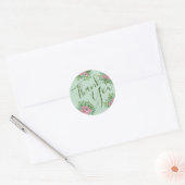 Roses Garden Spring Wedding Runder Aufkleber (Umschlag)