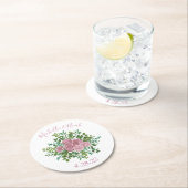 Roses Garden Spring Wedding Runder Pappuntersetzer (Vor Ort)