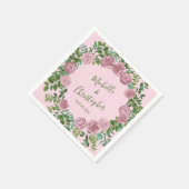 Roses Garden Spring Wedding Serviette (Ecke)