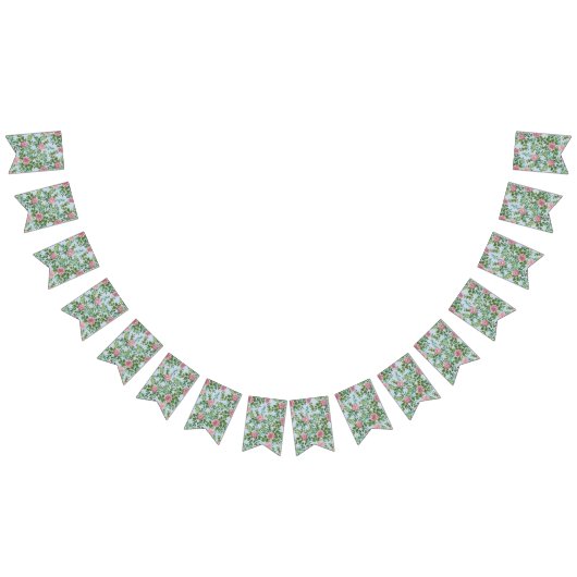 Roses Garden Spring Wedding Wimpelkette (Alle)