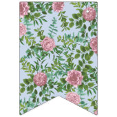 Roses Garden Spring Wedding Wimpelkette (Zweite Fahne)