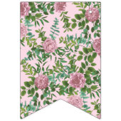 Roses Garden Spring Wedding Wimpelkette (Erste Fahne)