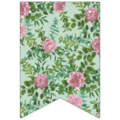 Roses Garden Spring Wedding Wimpelkette (Zweite Fahne)