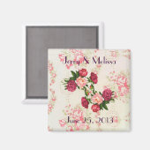 Roses Gastgeschenk Hochzeit Magnet (Vorderseite/Rückseite)