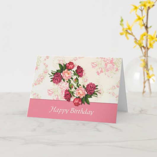 Roses Geburtstagskarte Karte (Gelbe Blume)