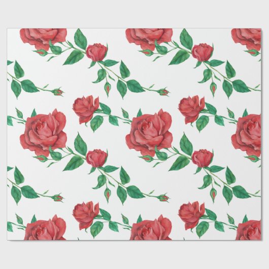 Roses Geschenkpapier (Flach)