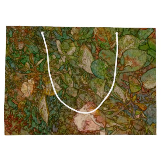 Roses gift bag große geschenktüte (Rückseite)