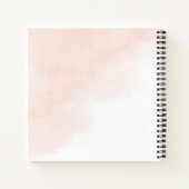 Roses Gold Blätter Eukalyptus Gästebuch Notizblock (Rückseite)