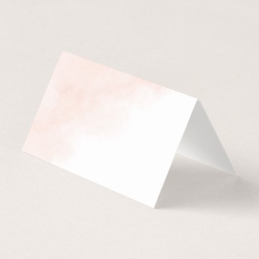 Roses Gold Blätter Grüne Hochzeitsszene Platzkarte (Rückseite)