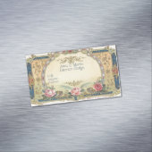 Roses Gold Filigree Magnetische Visitenkarte (Beispiel)
