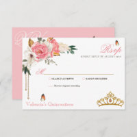 Roses Gold Gemstone Tiara Quinceanera