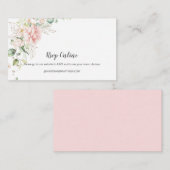 Roses Gold Greenery Blumen UAWG Online | Begleitkarte (Vorne/Hinten)