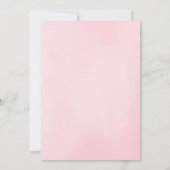 Roses Greenery Girl Baby Dusche Einladung (Rückseite)