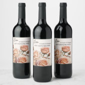 Roses Großmutter Weinetikett (Flaschen)