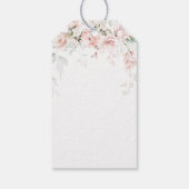 Roses Grüne Blätter Kreuztaufe Geschenkanhänger (Rückseite)