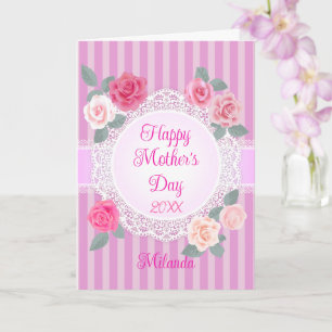 Roses Happy Mother Day Karte