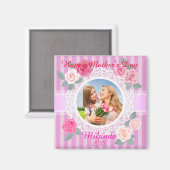 Roses Happy Mother Day Magnet (Vorderseite/Rückseite)