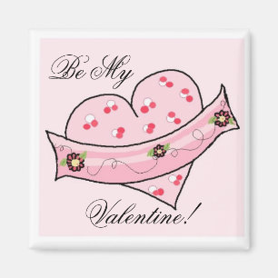 Roses Herz mit Schleife Magnet