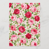 Roses Hochzeit Einladung (Rückseite)