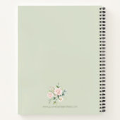 Roses Hochzeitsnotizen Pale Pink Roses Notizblock (Rückseite)