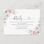 Roses Hochzeitszeremonie - Details Karte (Vorderseite)