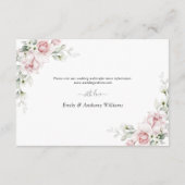 Roses Hochzeitszeremonie - Details Karte (Rückseite)