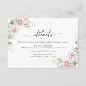 Roses Hochzeitszeremonie - Details Karte (Vorderseite)