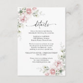 Roses Hochzeitszeremonie - Details Karte (Vorderseite)