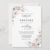 Roses Hochzeitszeremonie Einladung (Vorderseite)