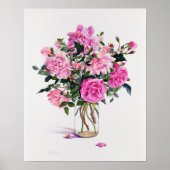 Roses in a Glass Jar Poster (Vorne)