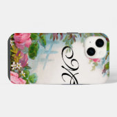 ROSES & JASMINEN MONOGRAMM iPhone HÜLLE (Rückseite (Horizontal))