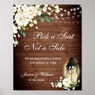 Roses Lantern Hochzeitsfeier Poster