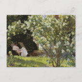 Roses. Marie Krøyer seated in the deckchair Postkarte (Vorderseite)