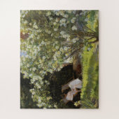 Roses. Marie Krøyer seated in the deckchair Puzzle (Vertikal)