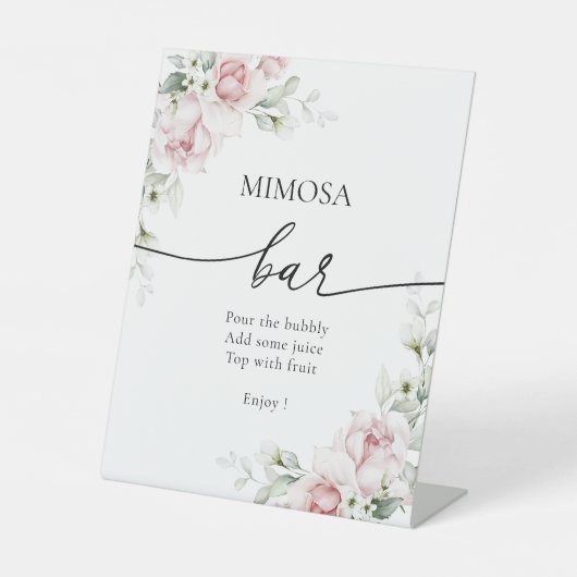 Roses Mimosa Bar Sign Sockelschild (Vorderseite)