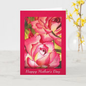 Roses Mother Day Art Card mit Gedicht Karte (Gelbe Blume)