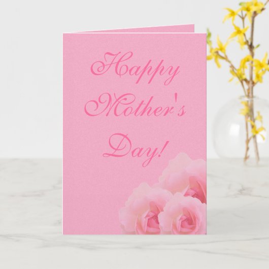 Roses Muttertag Karte (Gelbe Blume)