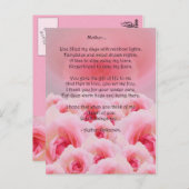 Roses Muttertag Postkarte (Vorne/Hinten)