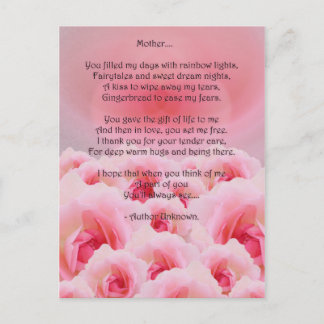 Roses Muttertag Postkarte