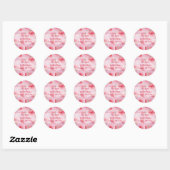 Roses Muttertag Runder Aufkleber (Blatt)