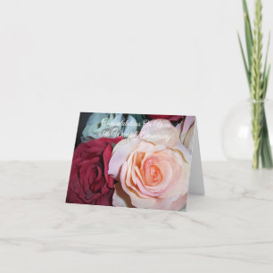 Roses Personalised 45th Wedding Anniversary Karte