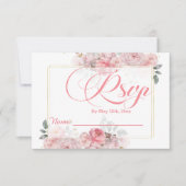Roses-Petals-Brautparty - RSVP-Karte RSVP Karte (Vorderseite)