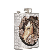 Roses Pferd Flasche Flachmann (Rechts)