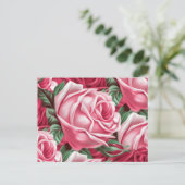 Roses Postkarte (Stehend Vorderseite)