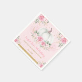 Roses Pumpkin Birthday Baby Duwer Favoriten Serviette (Ecke)