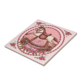 Roses Rocking Pferd Fliese (Seite)