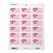 Roses Roses Blume Piazza della Riforma Adressaufkleber (Vorne)