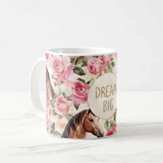 Roses Roses Glitzer Roses Kaffeetasse (Vorderseite Links)