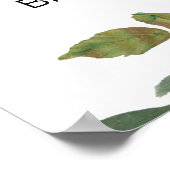 Roses Roses Rosa Rose Elegantes Brautparty Poster (Ecke)