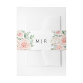 Roses Roses Rosa Rose Hochzeit Einladungsbanderole (Vorderseite Beispiel)